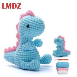 Knitting LMDZ Dinosaur Crochet Kit for Beginners Crocheting Animal Kit Knitting Kit Stuffed Animal Kit with Beginner Kit for Adults