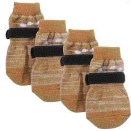 Dog Apparel 4 Pcs Pet Socks Protectors For Small Dogs Replaceable Accessories Puppy Supplies Cotton Portable