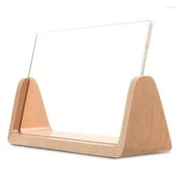 Frames U-Shaped Acrylic Po Frame Creative Solid Wood Home Desk Decoration For Office/Bedroom/Living Room/Cafe