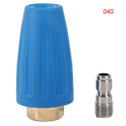 Reels 1/4in Quick Connect High Pressure Washer Cleaner Spray Turbo Rotation Nozzle Tip For High Pressure Outlet Fitting Rotary Tool