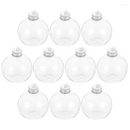 Vases Christmas Tree Fillable Ornaments Water Bottle Candy Holder Ball Wine Bulb Round Holiday Decor Pendant