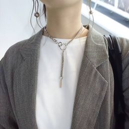 Moda simples jóias justine clenquet colar feminino 2020 verão novo ins estilo punk pingente colares para casamento feminino p296v