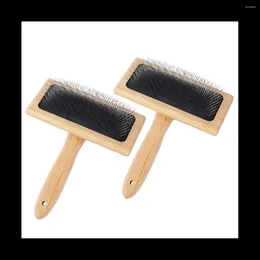 Dog Apparel 2 PCS Wool Carders 6.1InchX4.8Inch Large Hand For Craft Felt Mixing Tool Pet Slicker Brush