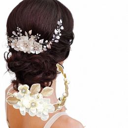 bride Hair Band White Crytal Headband Wedding Bridal Hair Accories Tiara Ornaments Wedding Headbands For Bride Hair Combs S4LR#