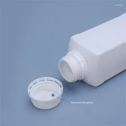 Storage Bottles Empty Square Plastic Bottle With Lid Food Grade HDPE Container Shampoo Lotion Paint Refillable