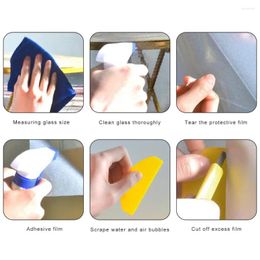 Window Stickers Sunshade Film Sticker Privacy Kit For Glass Door Uv Blocking Self-adhesive Bathroom Bedroom