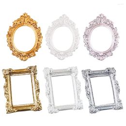 Frames Po Frame Small Mini House DIY Resin Picture Background Props Decoration Vintage For Crafts Making