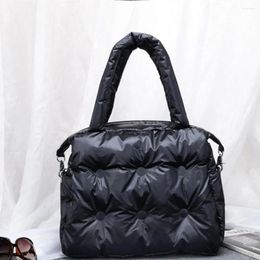 Evening Bags Winter Down Tote Quilted Crossbody For Women 2024 Designer Cotton Padded Women's Handbags Soft Space Shoulder Bag Shopper