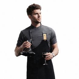 multicolor Cook Clothes Unisex Chef Jacket Men Chef Coat M-4XL Restaurant Hotel Kitchen Chef Uniform Kitchen Catering Work Shirt v8ON#