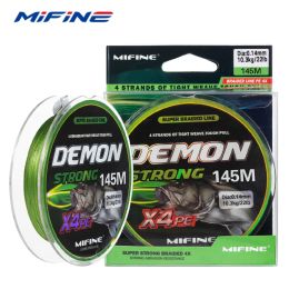 Lines MIFINEDemonStrong PE Braided Line, Multifilament, Polyethylene Wire, Carp Fishing Accessories, 300m, 145m, 100m