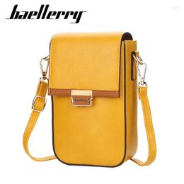 Shoulder Bags Baellerry 2024 Summer Bag For Women Yellow Messenger Female Ladies Wallet Top Quality Phone Pocket Small Girl