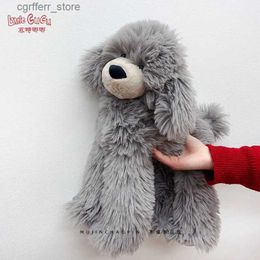 Stuffed Plush Animals Cute Simulation Teddy Dog Plush Toy Kawaii Long Hair Dog Plushie Stuffed Animal Girl Birthday Girlfriend Gift Accessories240327