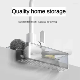 Kitchen Storage Home Rack Fashion Design Soap Drainage Punch-free Faucet Accessories Household And Collection Utensils