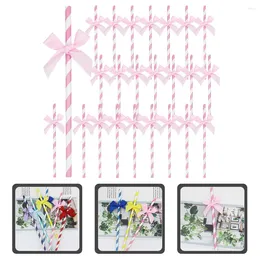 Disposable Cups Straws 60 Pcs Milk Tea Straw Baby Wedding Decorations Hawaiian Party Supplies Paper Drinking