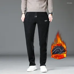 Men's Pants Cashmere Autumn And Winter Fashion High-end Boao Men Slim Straight Leg Casual