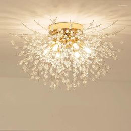Ceiling Lights Dandelion Crystal LED Light Modern Decoration Living Room Dining Home Indoor Lighting Kitchen Bedroom