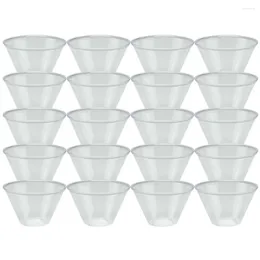 Disposable Cups Straws 100 Pcs Crystal Glass Plastic Chinese Traditional Teaware Water Paper Coffee