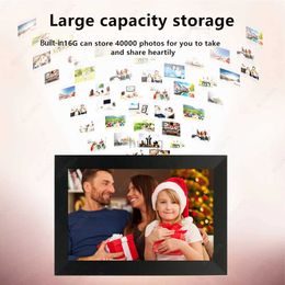 Digital Photo Frames Wifi Cloud Touch Screen 10 Inch Electronic Digital Photo Album Slim LCD Picture Frame 10inch 24329