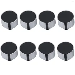Cookware Sets 8 PCS Gas Stove Knob 8mm Cooker Control Switch Range Oven Knobs Cooktop Burner For Kitchen Replacement Accessories