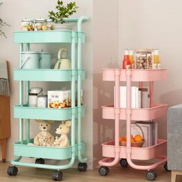 Kitchen Storage AOLIVIYA Trolley Rack Floor Bathroom Mobile Snack Toilet Multi-storey Bedroom Fruit