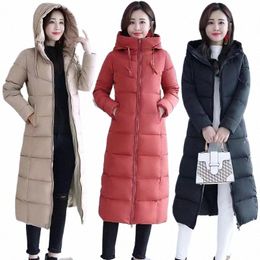 2023 Lg Straight Winter Coat Women Casual Down Jackets Slim Remove Hooded Parka Oversize Fi Outwear Plus Size 5XL WT 1 Kg K0rM#
