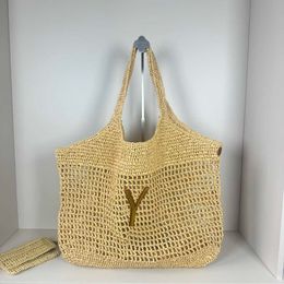 straw bag Icare maxi tote bag designer women beach bag luxury handbag hobo shoulder bags High Capacity woven bag