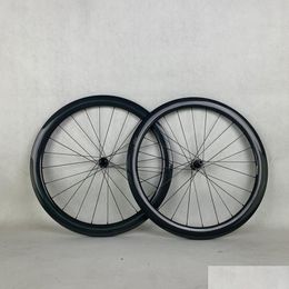 Bike Wheels 12 Speed 3K Glossy Disc Road/Gravel Carbon Fibre T800 25Mm Wide 50Mm Deep With Dt350 Hub Xdr Cassette Body Drop Delivery S Dhrw7