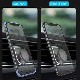 Magnetic Car Phone Holder Stand Air Vent Magnet Car Mount GPS Smartphone Mobile Support In Car Bracket for iPhone Samsung Xiaomi LXL36