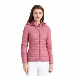 santelon Women Fi Ultralight Padded Puffer Jacket Coat Lady Soild Lightweight Warm Outwear With Detachable Hood Storage Bag m9sI#