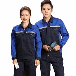 auto Factory Autumn Set Men Wear-resistant Coveralls Workshop Women Clothing Uniforms Work Reflective Repair 2020spring Mechanic 68hv#