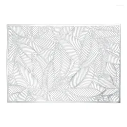 Table Mats Leaf Placemat High-End El Restaurant Bronzing Insulation Coffee Decoration Mat