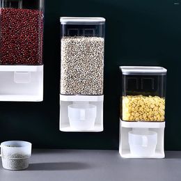 Storage Bottles Cereal Dispenser Wall Mounted Dry Food Container Organiser For Kitchen Home And Organisation Accessories