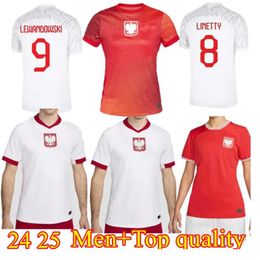 2024 Polands Jerseys Lewandowski Soccer Jerseys Polonia 23 24 KRYCHOWIAK GROSICKI Zielinski Milik Zalewski Szymanski Polish Football Shirt Men kids kit