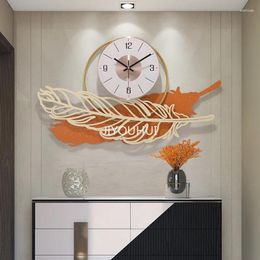 Wall Clocks Nordic Living Room Modern Designer Design Clock Industrial Digit Orologio Da Parete Home Decor