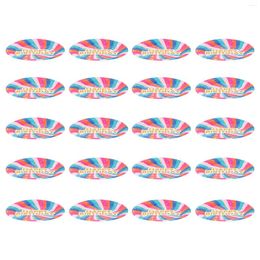 Disposable Dinnerware 20 Pcs Colored Paper Plate Round Cake Pan Tableware Birthday Party Bronzing