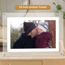 Digital Photo Frames 10.1inch Acrylic digital photo frame 1280x800 Landscape Display With Battery 1G Memory Tyep C NFT Picture Display video frame 24329