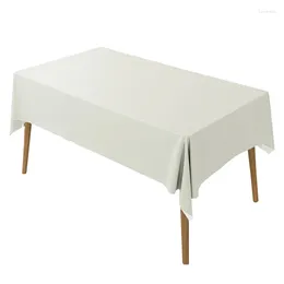 Table Cloth High-grade White Sheepskin Tablecloth Waterproof Oil-proof Non-washable