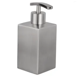 Liquid Soap Dispenser Stainless Steel Containers Squeeze Lotion Bottle Shampoo Bath