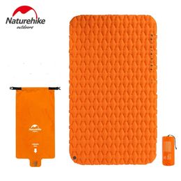 Outdoor 2 Person Inflatable Mattress Ultralight Sleeping Pads Air Mattresses Camping Mat Cushion With Fill Bag 240306