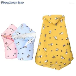 Blankets Born Baby Boys Girls Cartoon Wrap Warm Thick Cotton Sleeping Bag Envelope Children Sleepsack Cocoon For