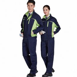 plus Size Autumn welding suit lg sleeve work shop working clothes set Labor mechanical Auto repair factory engineering uniform 95aA#