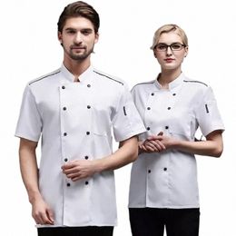 hot Pot Restaurant Chef Work Clothes Short Sleeves Chinese Style Hotel Chinese Restaurant Barbecue Work Wear Waiter Uniforms 71Qc#