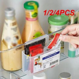 Kitchen Storage 1/2/4PCS Fridge Box Organizer Adjustable Refrigerator Rack Sauce Bag Organiser