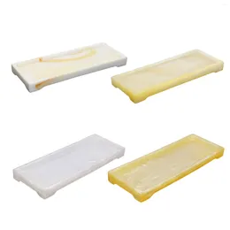 Bath Accessory Set Vanity Tray Rectangle Display Plate Serving For Home Sundries Desktop Bathroom