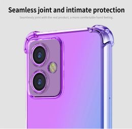 Double Color Gradient Case for Xiaomi Redmi Note 12 4G 12S 12 5G 12 Pro 5G 11S 11 Pro 5G 10 Pro Max 10S 9 Pro 9S Cover Silicone