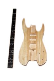 DIY Headless Electric Guitar Kits without PaintBasswood BodyMaple Neck6142129