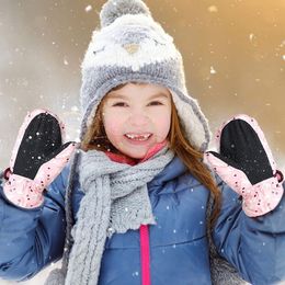 Windproof Waterproof Thicken Warm Winter Must Children Ski Gloves Long-sleeved Mitten Snow Snowboard Outdoor Riding