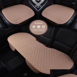 Car Seat Covers Ers Cushions 1 Set Single Er For All Sedan Styling Accessories Linen Fabric Drop Delivery Automobiles Motorcycles Inte Otbpq