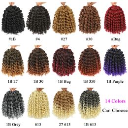 Jamaican Bounce Curl Crochet Hair 8 Inch 6 Packs Deal Jumpy Wand Curl Crochet Hair For Black Women Ombre Braiding Hair 20 Roots