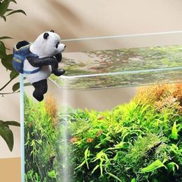 Garden Decorations Resin Climbing Sculpture Panda Flower Pot Hugger Animals Planter Hangers Ornaments Decor For Balcony Lawn Patio Fence